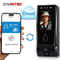 Système de contrôle d'accès CT11 filaire TCP IP WiFi 4G avec reconnaissance faciale dynamique, double caméra, RFID, ID, code QR pour les soins de santé