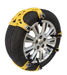 Chaînes de <span class=keywords><strong>pneus</strong></span> en TPU universelles portables d'urgence antidérapantes en plastique pour la conduite hivernale sur les routes enneigées, glaceuses et boueuses - Product Image 6