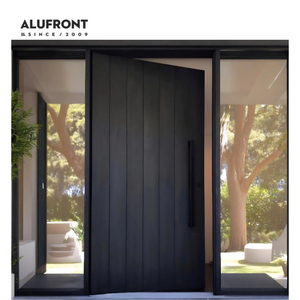 <span class=keywords><strong>Puerta</strong></span> Principal de <span class=keywords><strong>Entrada</strong></span> Pivotante de Aluminio Sólido Impermeable y Personalizada de ALUFRONT, Anti-robo, para Exteriores, para Villa - Product Image 2