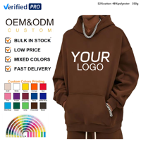 Fabricant de vêtements OEM ODM – Sweat à capuche tricoté en coton 350 GSM, coupe oversize avec poche kangourou, délavage automnal, faible MOQ pour hommes