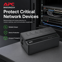 Sistema de Alimentación Ininterrumpida (SAI) Schneider APC BK650M2-CH de 650VA 390W con Batería de Respaldo para Cable, Módem y Almacenamiento Conectado a la Red