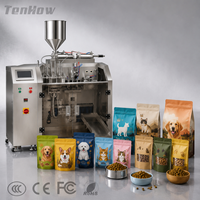 Machine d'emballage automatique de nourriture pour animaux de compagnie en acier inoxydable de haute précision pour sachets préformés de croquettes Doypack