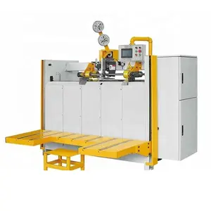 Mexico Vietnam India Poland Semi-auto Corrugated Cardboard Packaging Rigid Carton Box Stitching Forming Making Machine Price