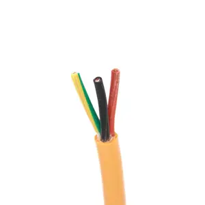 Flame Resistance 450/750V Round Copper Conductor Color Sheath Customized 3*18mm Electric Wire