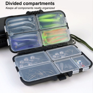 <span class=keywords><strong>Kit</strong></span> <span class=keywords><strong>de</strong></span> leurres <span class=keywords><strong>de</strong></span> pêche Texas Rig, appâts souples, poids à bille, hameçons décalés, têtes <span class=keywords><strong>de</strong></span> jig, perles, 76 pièces, ensemble <span class=keywords><strong>de</strong></span> matériel <span class=keywords><strong>de</strong></span> pêche au black-bass pour l'eau douce - Product Image 5