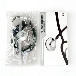 Estetoscopio Manual de un Solo Uso y un Solo Lado, Clase II, Equipo de Emergencia, Diseño de Cardiología para Adultos, Color Negro - Product Image 1