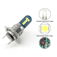 Feux antibrouillard LED RCJ nouvelle génération haute luminosité 3030-10SMD H16/H4/H7/9005/9006 DRL Ampoules de phare automobile IP68