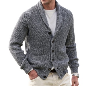 Suéter de manga larga para hombre, suéter de punto con botones para hombre - Product Image 1