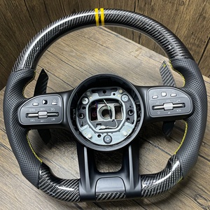 Volante de Fibra de Carbono para <span class=keywords><strong>Benz</strong></span> W464 W463 G500 G63 G350D W222 S63 S65 W204 W205, Volante Mejorado - Product Image 3