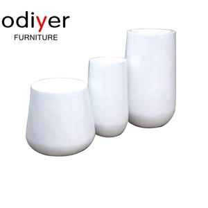 Macetas grandes decorativas de fibra de vidrio para interior, tres <span class=keywords><strong>en</strong></span> uno, se puede personalizar - Product Image 5