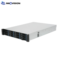 Boîtier de serveur NAS 2U de qualité supérieure pour carte mère EATX, double alimentation redondante, PCIe 5.0, MCIO, échange à chaud, 12 baies