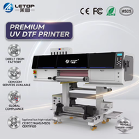 Imprimante numérique UV DTF LETOP pour étiquettes d'usine, machine d'impression UV DTF rouleau à rouleau, traceur numérique DTF UV, imprimante UV cristal
