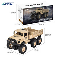 Nouveau produit transfrontalier : Camion militaire électrique à six roues en plastique 1:18, véhicule tout-terrain d'escalade, jouet pour garçons