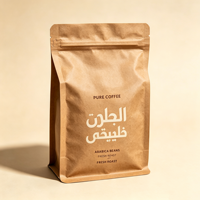 Sacs personnalisés pour café, thé et aliments pour animaux de compagnie, imprimés, biodégradables et recyclables, avec valve et fermeture éclair, type pochette souple.