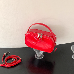 Bolsa de cosméticos de PU de cuero con espejo, bolsas de maquillaje impermeables, bolsillos con doble cremallera, bolsa de almacenamiento de cosméticos para mujeres y hombres, viajes a la playa - Product Image 3