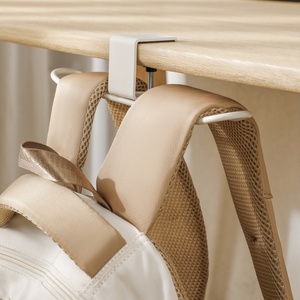 Support OEM Easy Install Desk Edge <b>Hook</b> <b>Clip</b> on Table Bag Holder No Screw for Backpack Purse Towel at Office School Home - Product Image 6