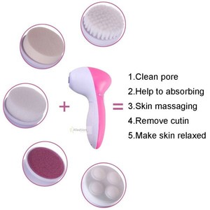 5-in-1 Electric Beauty <strong>Massager</strong> <strong>Facial</strong> Cleanser and Body Cleansing <strong>Machine</strong> for Home Use Targeted for Nose Pore Cleaning