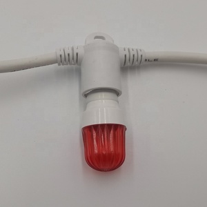 Ningbo fábrica precio más al aire libre luces de adorno bombilla de 5m 10m conectable impermeable e14 cinturón intermitente led de cadena luces - Product Image 4