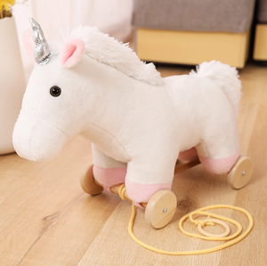 Jouet en peluche pas cher, petit style licorne blanche - Product Image 4
