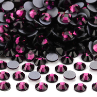 Strass thermocollants YHB de haute qualité couleur violette pour la décoration de chaussures, sacs, tissus, vêtements et accessoires de bijoux DIY