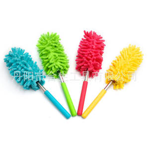 Mini Plumero de Chenilla con Cabezal Elíptico Telescópico de 25-75 cm para Muebles, Limpiador de Polvo en Varios Colores: Verde, Azul, Rojo, Amarillo - Product Image 1
