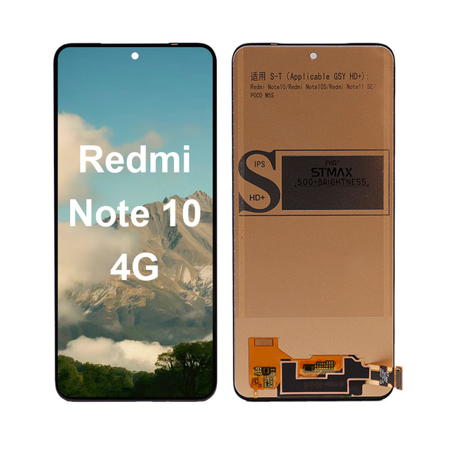 Factory Made Incell LCD Screen Redmi Note 10 4G Mobile Phone Display Touch Assembly with Stable Quality Wholesale Supply