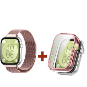 רצועה מגנטית + שעון עבור huawei שעון עבור huawei 3 צמיד נירוסטה - Product Image 1