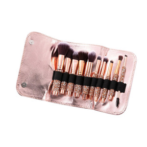 Ensemble de 10 pinceaux de maquillage en laine douce pour les yeux et le visage, outils de beauté pour le commerce international - Product Image 2