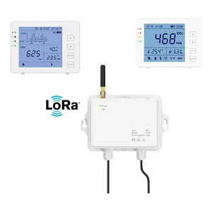 Monitor de qualidade do ar interior com controle sem fio Lora CO2 NDIR Sensor CO2 controlador para a construção