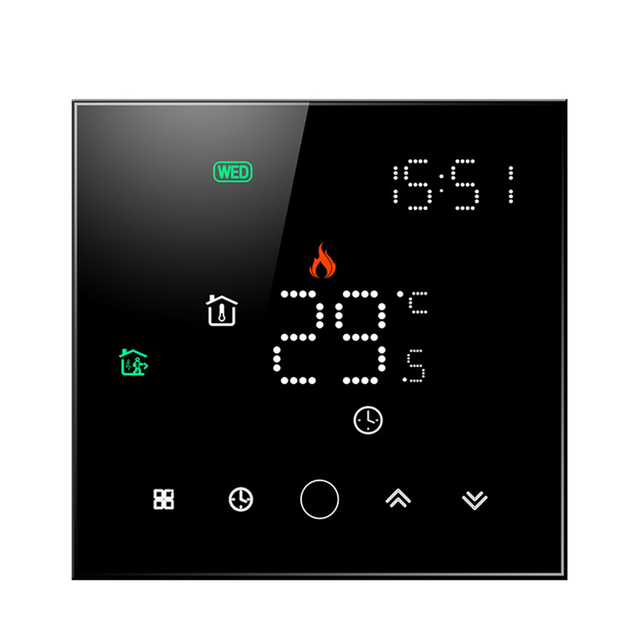 24V or 95-240V Smart WIFI LCD Thermostat Water Floor Heating Wall-hung Boiler Electric Floor Heating Thermostat