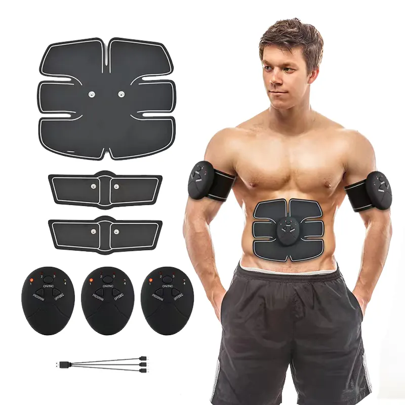 2023 heiße Verkäufe Smart Ems Fitness sechs Patches 6er Pack Bauch muskel Toner Übung Abs Stimulator