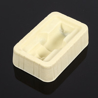 Plateau blister simple cavité en PET transparent, plateau d'insertion en plastique thermoformé sur mesure pour l'emballage de flacons en verre