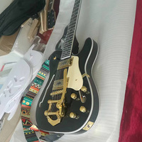 black Semi musical instruments Guitar