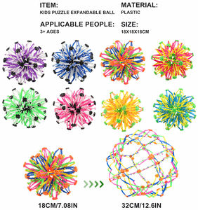 Nuovo design OEM puzzle espandibile fidget toys palla telescopica in plastica cambia dimensioni novità giocattoli per bambini - Product Image 6
