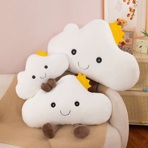 Lindos cojines de felpa en forma de nube con acentos de sol, adorables cojines de nube de peluche para decoración del hogar, juguetes de peluche - Product Image 2