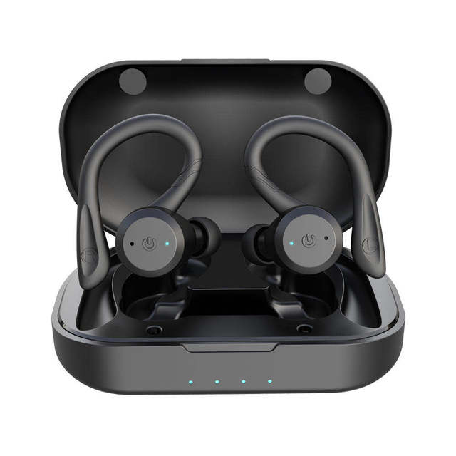 CYB-1034 IPX7 Waterproof Sporting Earbuds, Wireless BT5.0 Dual Mode Earbuds, In-ear/ear-hanging Switchable Dual-use,TWS,15H Play
