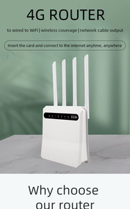 Módem 4G LTE Versión C521, Router WiFi 4G, Ranura SIM, Cinco Puertos RJ45, Cuatro Antenas, Batería Incluida, 300mbps Máx., Firewall - Product Image 2