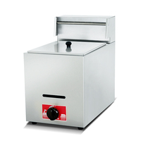 Meilleure vente Fast Food Restaurant Friteuse Chips Friteuse à gaz 5,6 kw pour Fast Food Restaurants Friteuse Chips Fried Chicken Burger