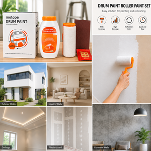 Juego de Rodillos de Pintura de 500G, Kit de Repintado de Paredes con Rodillo de Alta Cobertura y Papel de Lija para Decoración del Hogar - Product Image 6