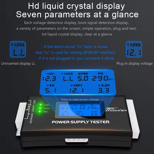 DYDNB ATORCH Computador PC <span class=keywords><strong>ATX</strong></span> Fonte De Alimentação Dc Voltímetro Digital Voltimetro Elétrico 12V Volt Medidor Usb Voltage <span class=keywords><strong>Tester</strong></span> Detector - Product Image 6
