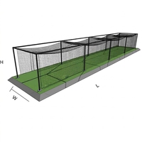 Filet de protection souple en maille plastique polyester avec service de découpe, séparateur de terrain intérieur pour la pratique sportive, cage de frappe de baseball