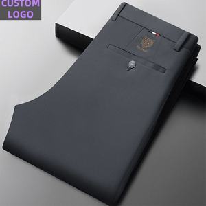 加大码男士西装裤防皱高腰无铁男士夏季商务休闲长裤 - Product Image 1