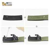Boucles de ceinture à pince en zinc rectangle personnalisé avec logo Boucle à clip en métal pour homme Boucles de ceinture en cuir