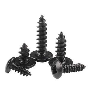 Meilleur prix Din7981 M3.5 M3.9 304 vis autotaraudeuses en béton en acier inoxydable noir pour métal plastique bois - Product Image 1