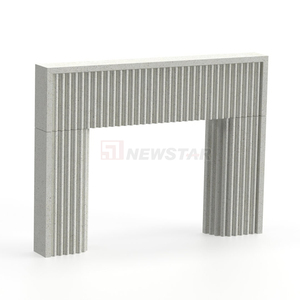 Newstar Luxury Curve Marble Tile Cheminée Surround <span class=keywords><strong>pour</strong></span> une décoration de salon élégante - Product Image 4