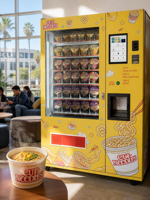 Distributeur automatique intelligent de nouilles instantanées alimenté par l'IA avec bouilloire intégrée pour une commodité prête à l'emploi