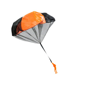 Juguete de paracaídas para niños Duoduo Rabbit, juguete deportivo de tela naranja y negra para exteriores, para edades de 5 a 7 años, unisex - Product Image 1