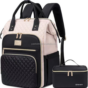 2026 트렌디 패션 컬러 옥스포드 방수 중간 사이즈 아기 기저귀 백팩 엄마 가방 - Product Image 4