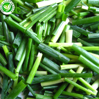 Vente en gros de petits oignons verts échalotes congelés de Chine Coupes de segment dés d'oignons de printemps Bandes en dés Bâton de congélation en vrac