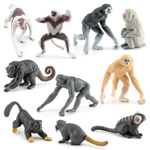 Simulato <span class=keywords><strong>Primate</strong></span> animale modello Set di <span class=keywords><strong>scimmia</strong></span> proboscide gibbone Bonobo Indri figurine in miniatura - Product Image 1